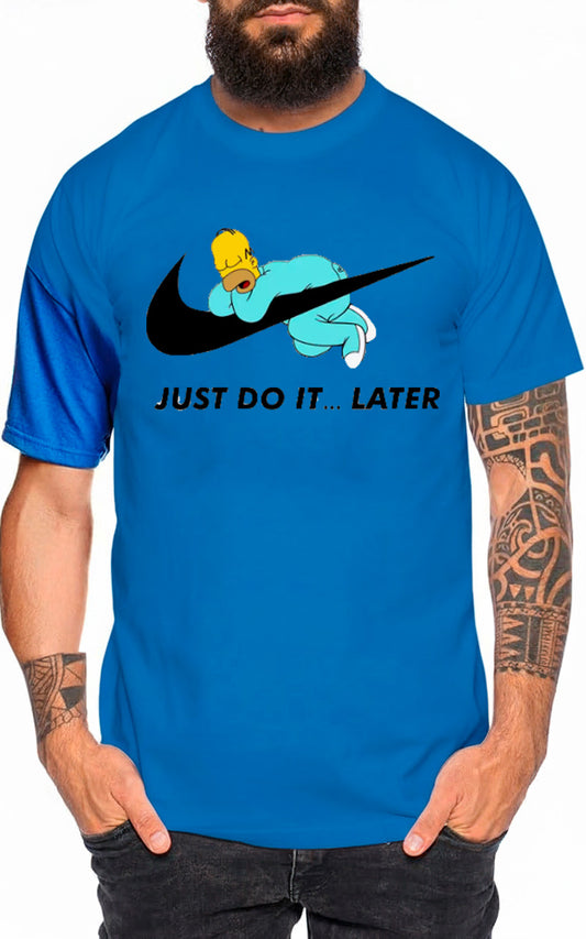 Camiseta manga corta Homer parodia a Nike - PuraModa