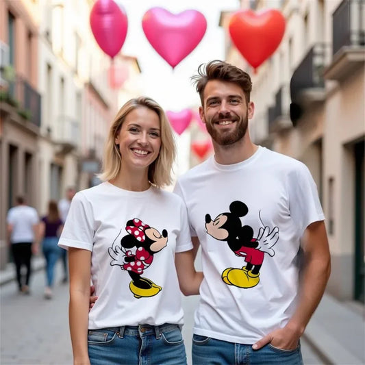 Camisetas de manga corta Mickey y Minnie - PuraModa