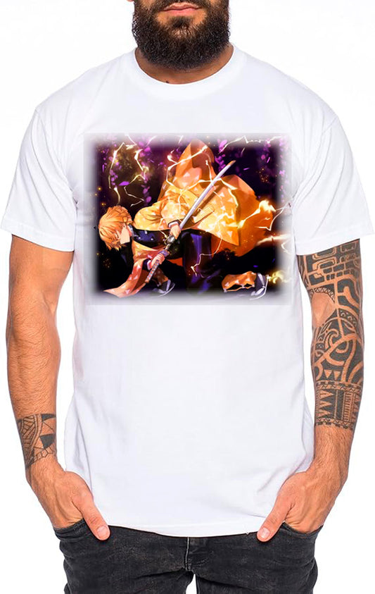 Camiseta manga corta Zenitsu Demon Slayer - PuraModa