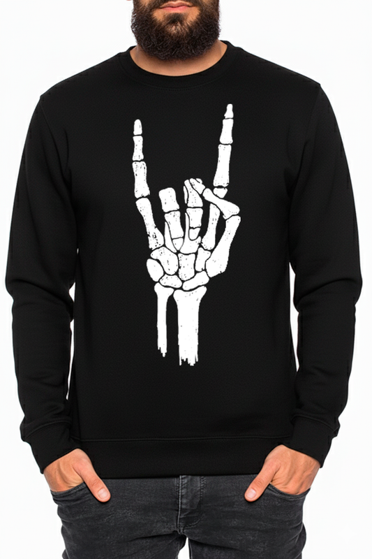 Camiseta manga larga mano esqueleto Halloween - PuraModa